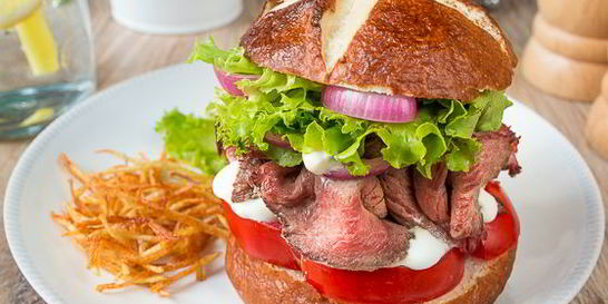 Бургер с ростбифом