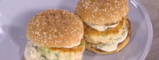 бургеры с креветками и зеленым луком. Шаг 9