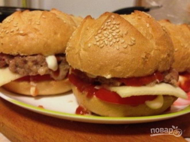 Рецепт быстрого гамбургера