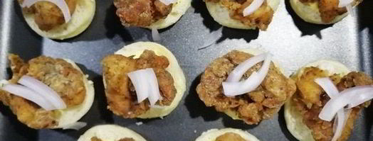 фуршетные мини-бургеры с курицей фри. Шаг 20