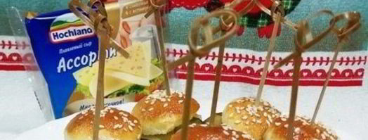 фуршетные мини-бургеры с курицей фри. Шаг 25