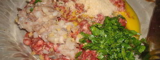 гамбургер из фарша и селедки. Шаг 8