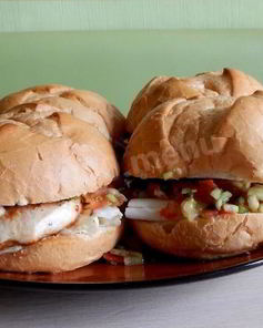 Гамбургер с куриным филе