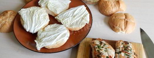 гамбургер с куриным филе. Шаг 14