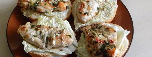 гамбургер с куриным филе. Шаг 15