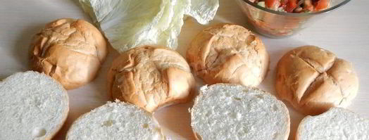 гамбургер с куриным филе. Шаг 11