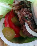 Гамбургер в листьях салата по-ванкуверски