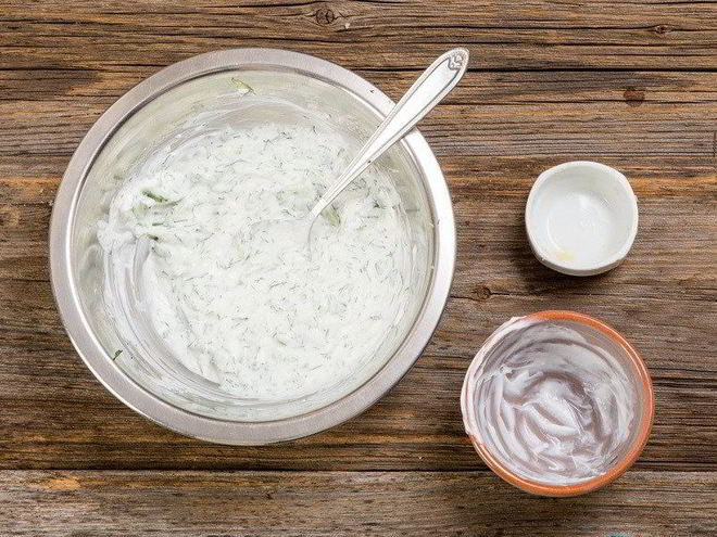 Рецепт грильбургера с дзадзики