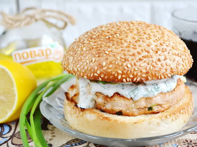 Рецепт куриного бургера тандури