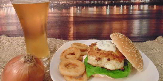 Рыбный бургер