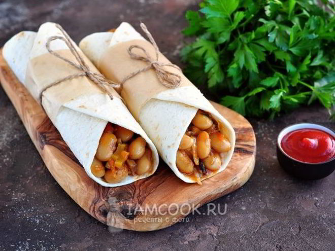 Рецепт буррито с фасолью