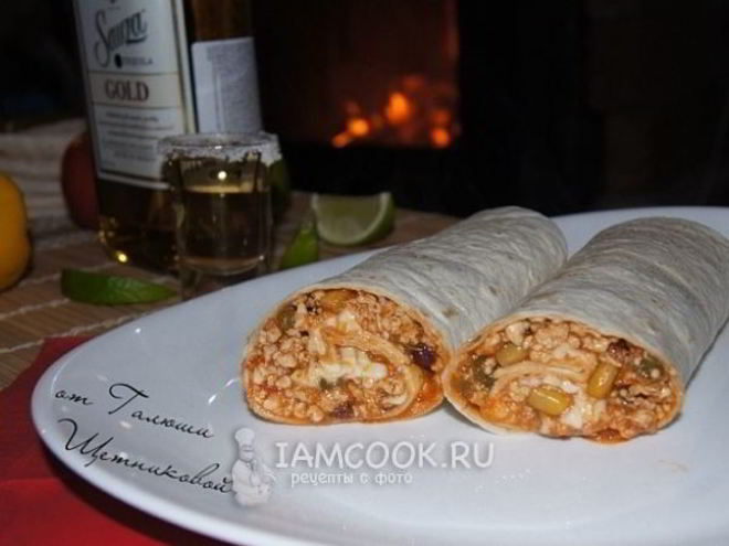 Рецепт буррито с индейкой