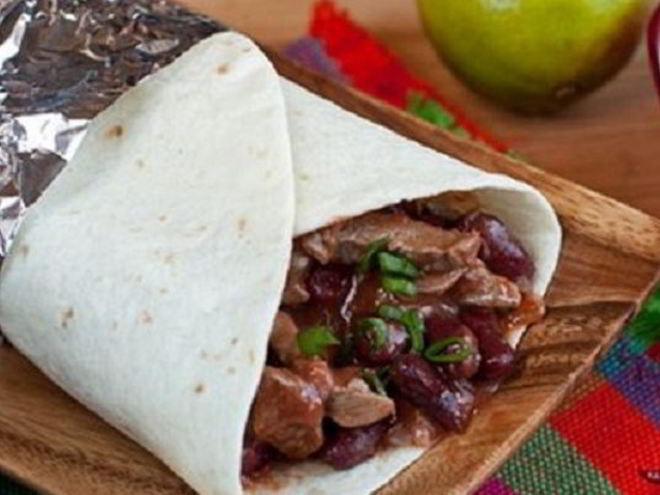 Рецепт буррито с красной фасолью и говядиной