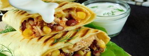 буррито с курицей и фасолью. Шаг 14