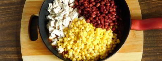 буррито с курицей и фасолью. Шаг 7