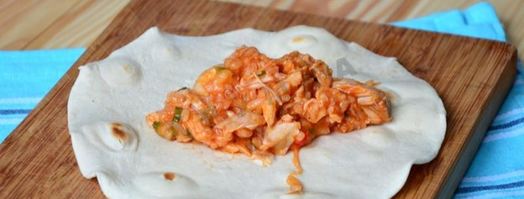 буррито с курицей и рисом. Шаг 7