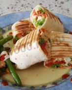 Буррито с курицей и стручковой фасолью