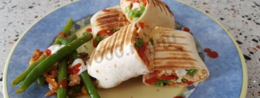 буррито с курицей и стручковой фасолью. Шаг 16