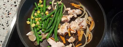 буррито с курицей и стручковой фасолью. Шаг 5