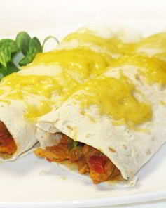 Буррито с мясом и авокадо