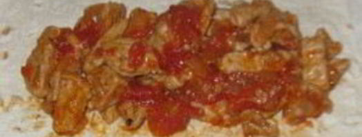 буррито с мясом и авокадо. Шаг 4