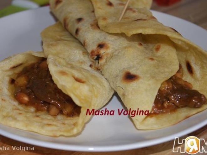 Рецепт буррито с телятиной