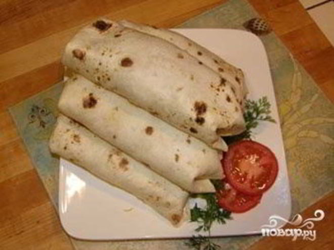 Рецепт буррито с ветчиной и сыром