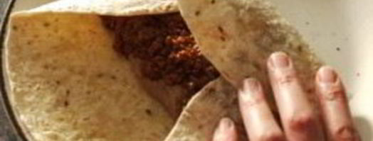 буррито с ветчиной и сыром. Шаг 11