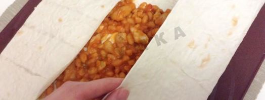 буррито со свининой и фасолью. Шаг 7