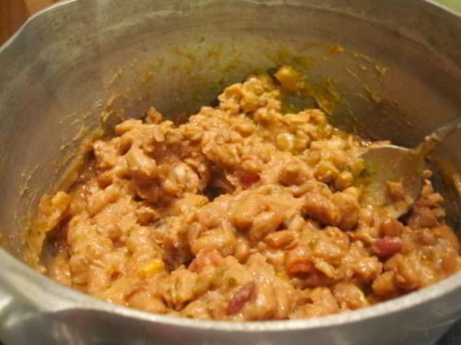 Рецепт фасолевой начинки для буррито