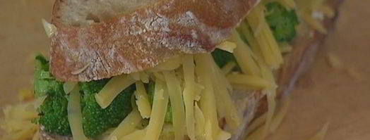 бутерброд с брокколи и сыром. Шаг 7