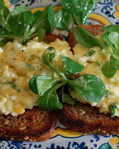 Бутерброд с яйцом и домашним майонезом