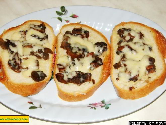 Рецепт бутербродов горячих с сыром в микроволновке