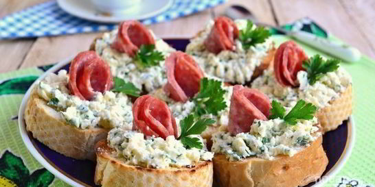 Бутерброды из багета