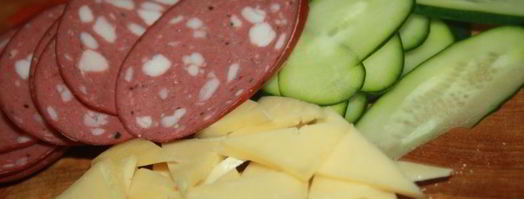 бутерброды к завтраку разноцветная мозаика. Шаг 5