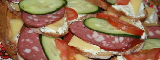 бутерброды к завтраку разноцветная мозаика. Шаг 6