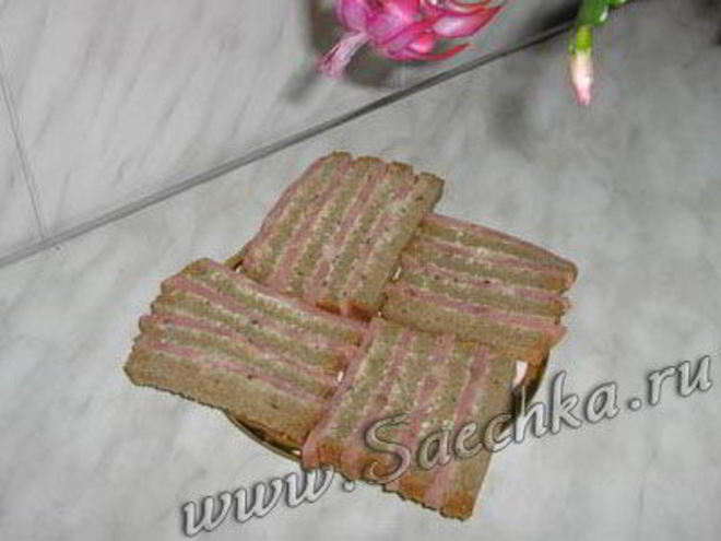 Рецепт бутербродов полосатых