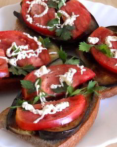 Бутерброды с баклажанами