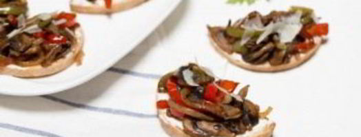 бутерброды с грибами и перцем. Шаг 10