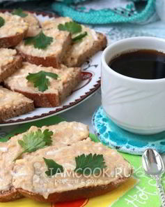 Бутерброды с икрой сайды