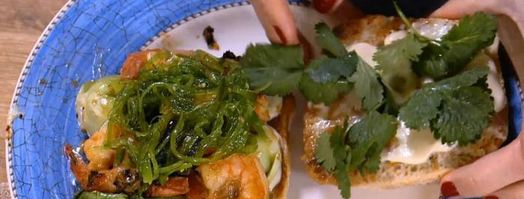 бутерброды с креветками-мисо. Шаг 14