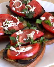 Бутерброды с помидорами