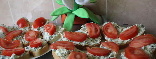 бутерброды с зеленью и помидорами. Шаг 7