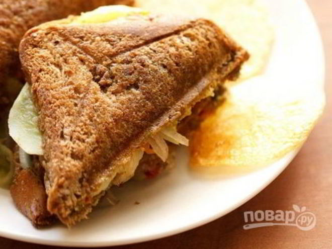 Рецепт горячего бутерброда с чатни