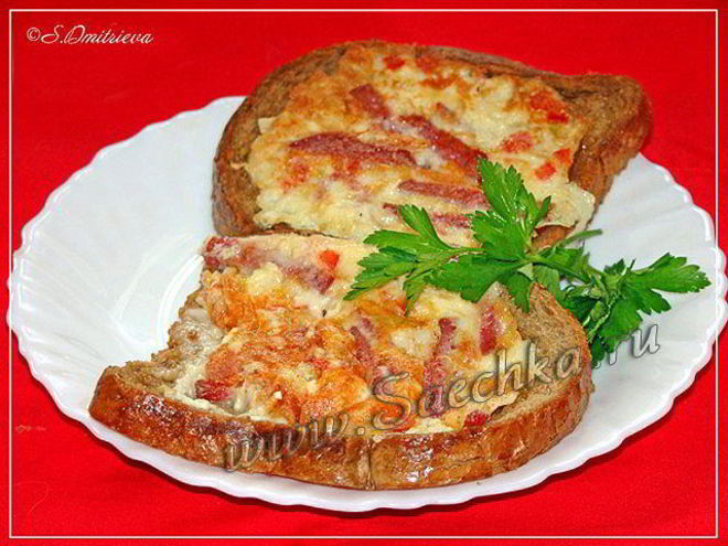 Рецепт горячего бутерброда