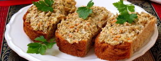 намазка для бутербродов с индейкой, шампиньонами и корейской морковью. Шаг 6