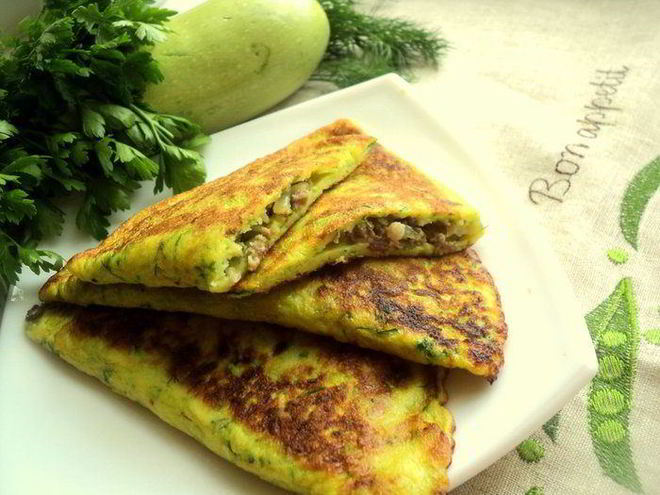 Рецепт чебуреков из кабачка