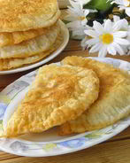 Чебуреки из слоеного бездрожжевого теста