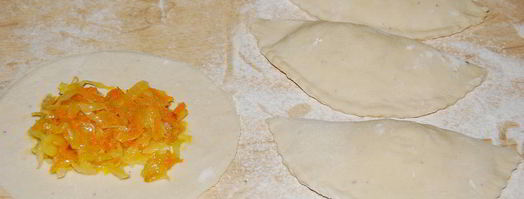 чебуреки с капустой. Шаг 4