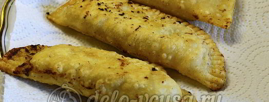 чебуреки с мясом и сыром. Шаг 15